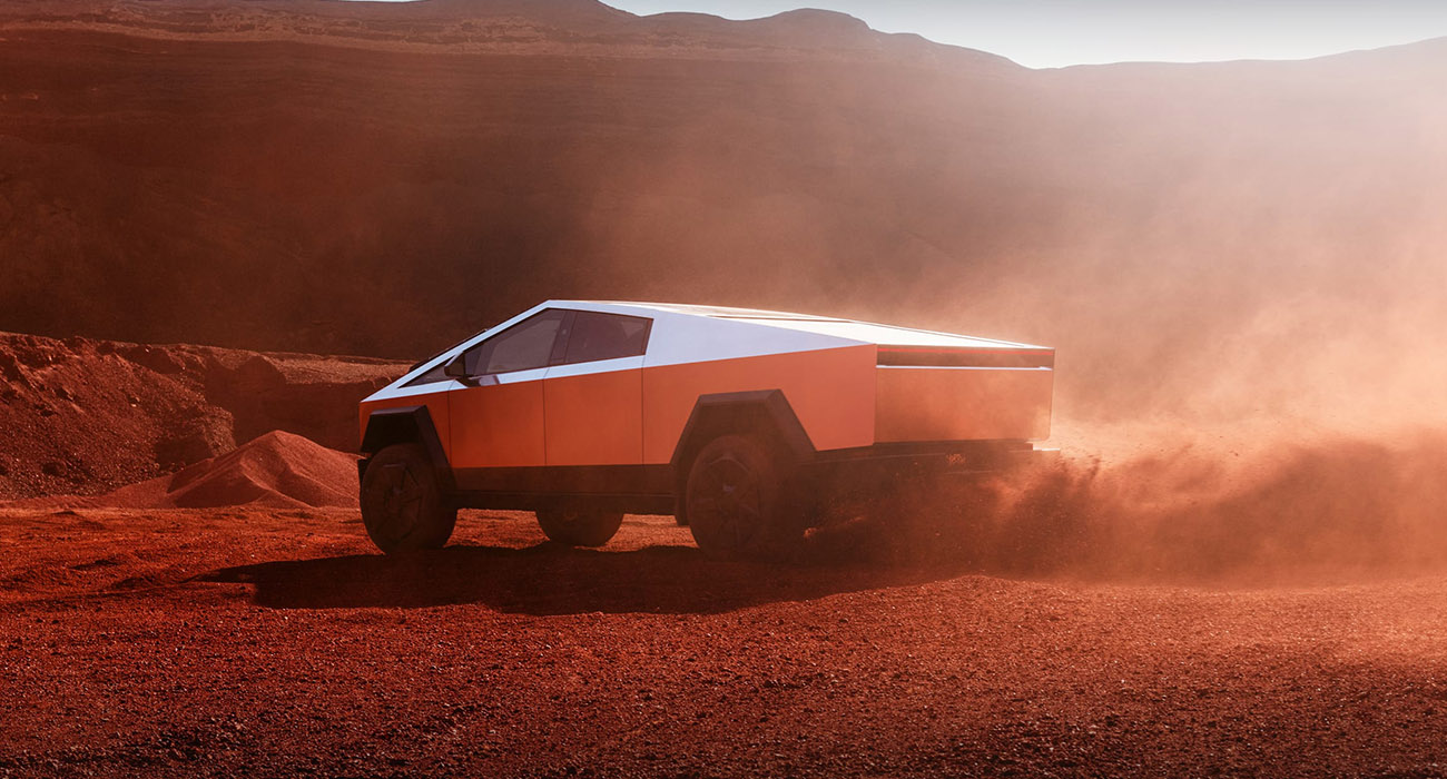 Tesla Cybertruck desierto